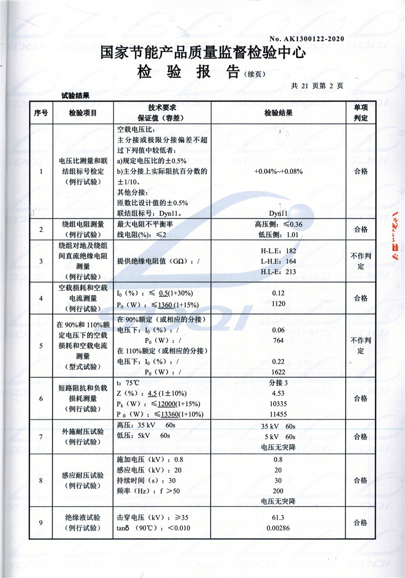 高低压试验报告-S11-1250合阳合阳合阳油浸式变压器-2.jpg